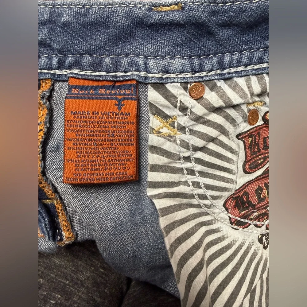 ROCK Revival PREMIUM Boot JENA Mid RISE Jeans - Picture 9 of 16